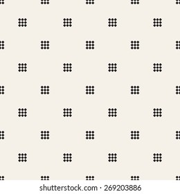 Vector seamless pattern. Modern stylish texture. Repeating geometric tiles with fine squares