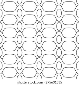 Vector seamless pattern. Modern stylish texture of mesh. Repeating abstract background