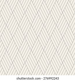 Vector seamless pattern. Modern stylish texture. Repeating geometric tiles with linear striped rhombuses. Contemporary graphic design.