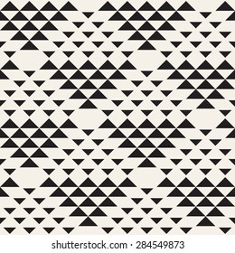 Vector seamless pattern. Modern stylish texture. Repeating geometric tiles. Simple composition from triangles. Hipster monochrome print. Trendy graphic design.
