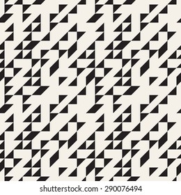 Vector seamless pattern. Modern stylish texture. Repeating geometric tiles. Simple composition from triangles. Hipster monochrome print. Trendy graphic design.