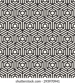 Vector seamless pattern. Modern stylish texture. Repeating geometric tiles with chevron elements.