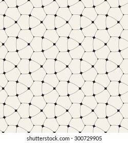 Vector seamless pattern. Modern stylish texture. Repeating geometric tiles with thin smooth grid. Contemporary graphic design.
