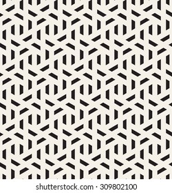 Vector seamless pattern. Modern stylish texture. Repeating geometric tiles with trapezoidal elements.