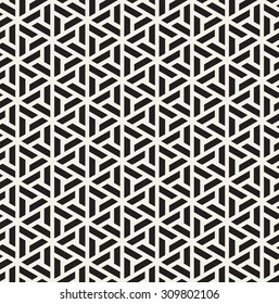 Vector seamless pattern. Modern stylish linear texture. Repeating geometric tiles with trapezoidal elements.