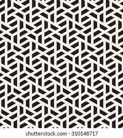 Vector seamless pattern. Modern stylish texture. Repeating geometric tiles with trapezoidal elements.