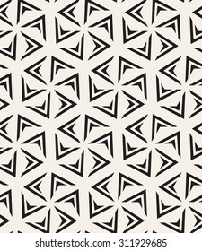 Vector seamless pattern. Modern stylish texture. Repeating geometric tiles with triangles.