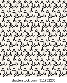 Vector seamless pattern. Modern stylish texture. Repeating geometric tiles with hexagonal elements.