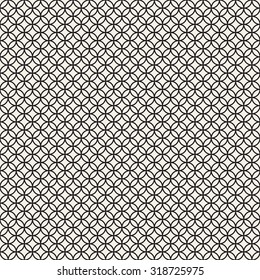 Vector seamless pattern. Modern stylish texture. Repeating geometric tiles. Monochrome geometric background.