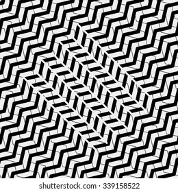 Vector seamless pattern. Modern stylish texture. Repeating geometric tiles with diagonal lines in monochrome