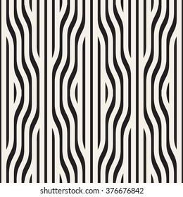 Vector seamless pattern. Modern stylish texture. Geometric striped ornament. Monochrome striped design with braids.