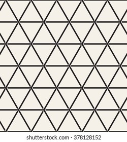 Vector seamless pattern. Modern stylish texture. Repeating geometric tiles with triangles.
