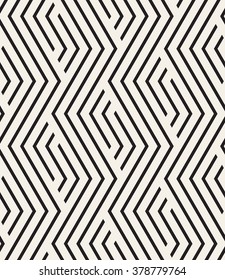 Vector seamless pattern. Modern stylish texture. Repeating geometric tiles. Linear grid with striped hexagons. Hexagonal geometric background. Contemporary graphic design.