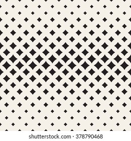 Vector seamless pattern. Modern stylish texture. Repeating geometric tiles. Halftone square grid with thickness which decreases towards the center.