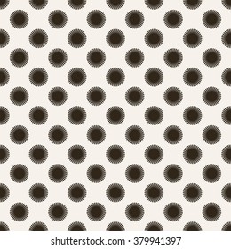 Vector seamless pattern. Modern stylish texture. Regularly repeating geometrical pattern with circles. Abstract seamless background. Graphic design element