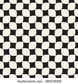 Vector seamless pattern. Modern stylish texture. Repeating geometric tiles with twisted squares