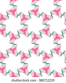 Vector seamless pattern. Modern stylish texture. Repeating geometric tiles with hexagonal elements
