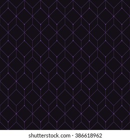 Vector seamless pattern. Modern stylish texture. Repeating geometric tiles with rhombuses