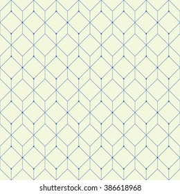 Vector seamless pattern. Modern stylish texture. Repeating geometric tiles with rhombuses