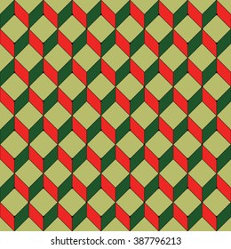 Vector seamless pattern. Modern stylish texture. Repeating geometric tiles with rhombuses