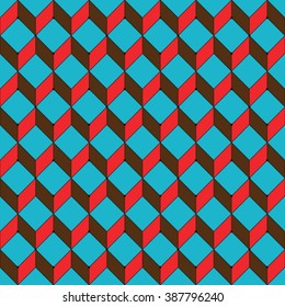 Vector seamless pattern. Modern stylish texture. Repeating geometric tiles with rhombuses