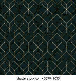 Vector seamless pattern. Modern stylish texture. Repeating geometric tiles with rhombuses