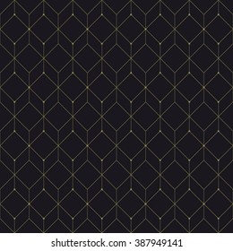 Vector seamless pattern. Modern stylish texture. Repeating geometric tiles with rhombuses