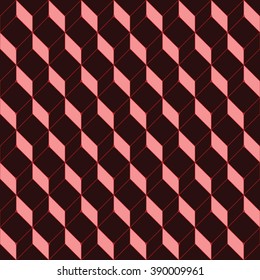 Vector seamless pattern. Modern stylish texture. Repeating geometric tiles with rhombuses