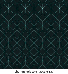 Vector seamless pattern. Modern stylish texture. Repeating geometric tiles with rhombuses