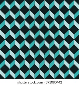 Vector seamless pattern. Modern stylish texture. Repeating geometric tiles with rhombuses