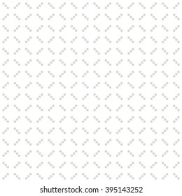 Vector seamless pattern. Modern stylish texture. Repeating geometric tiles. Minimalistic dotted rhombuses. Simple pastel backgrounds.