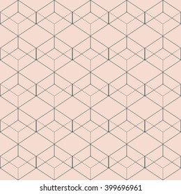 Vector seamless pattern. Modern stylish texture. Repeating geometric tiles with rhombuses