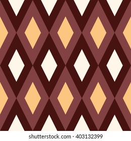 Vector seamless pattern. Modern stylish texture. Repeating geometric tiles of rhombuses