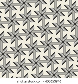Vector seamless pattern. Modern stylish texture. Repeating floral geometric background