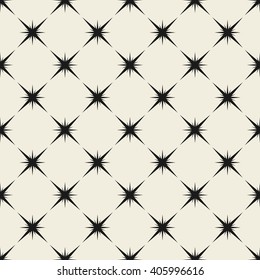 Vector seamless pattern. Modern stylish texture. Repeating geometric tiles with stars.