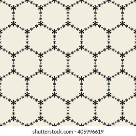 Vector seamless pattern. Modern stylish texture. Repeating abstract hexagonal background.