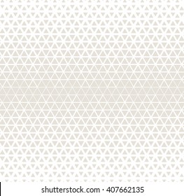 Vector seamless pattern. Modern stylish texture. Repeating geometric tiles. Triangles of different size are forming stylish grid with thickness which decreases gradually.