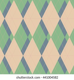 Vector seamless pattern. Modern stylish texture. Repeating geometric tiles of rhombuses
