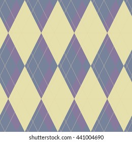 Vector seamless pattern. Modern stylish texture. Repeating geometric tiles of rhombuses
