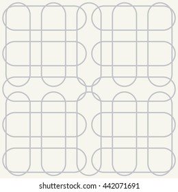 Vector seamless pattern. Modern stylish texture. Repeating geometric background with ovals.