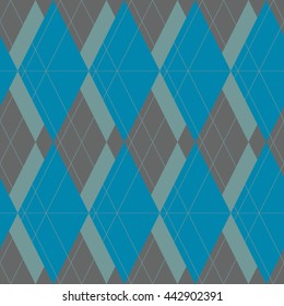 Vector seamless pattern. Modern stylish texture. Repeating geometric tiles of rhombuses