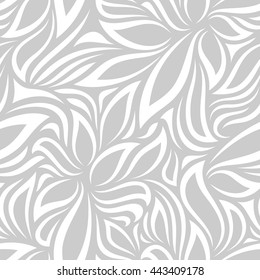 Vector seamless pattern. Modern stylish texture. Light floral abstract background.