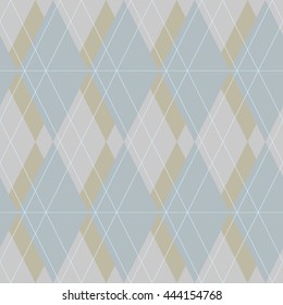 Vector seamless pattern. Modern stylish texture. Repeating geometric tiles of rhombuses