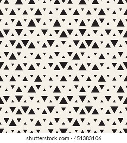 Vector seamless pattern. Modern stylish texture. Repeating geometric tiles. Hipster simple design with randomly disposed triangles.