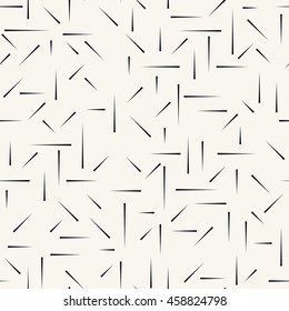 Vector seamless pattern. Modern stylish texture. Repeating abstract background. Chaotic triangular strokes. Trendy hipster print.