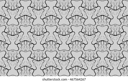 Vector seamless pattern. Modern stylish abstract texture. Repeating geometric tiles background