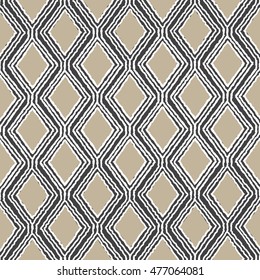 Vector seamless pattern. Modern stylish texture. Repeating geometric tiles. Concentric rhombus