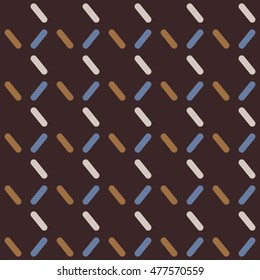 Vector seamless pattern. Modern stylish texture. Geometric ornament with smooth rhombuses