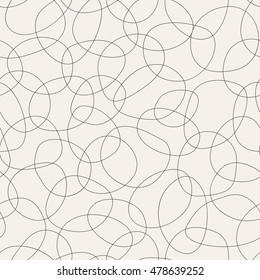 Vector seamless pattern. Modern stylish texture. Endless abstract background. Confused hand drawn doodles.