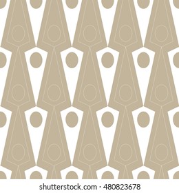 Vector seamless pattern. Modern stylish texture. Repeating geometric background with triangles and circles